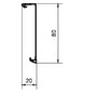 Oberteil SL-K 80mm Kst gra-sw RAL9011 gra/sw