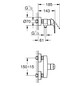 GROHE Brause-Einhebelmischer Eurosmart 1/2", Wandmontage, chrom