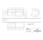 V&B Waschtischunterschrank Collaro 140x54,8x50cm, Waschtisch links, glossy white