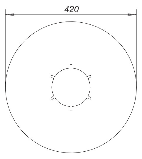 Dallmer Anschluss-Manschette S 10 Serie 10 Weich-PVC, d= 420mm