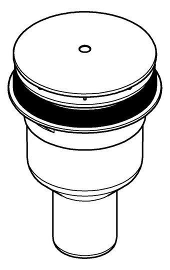 GROHE Ablaufgarnitur Universal Ø 11,2 cm, Abgang senkrecht, chrom