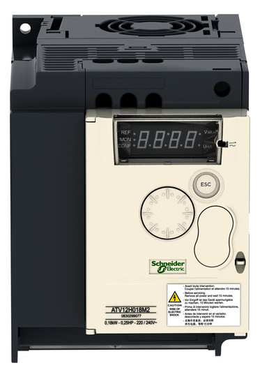 Frequenzumrichter lin=2,2 ATV12 200-240V E1ph A3ph 400Hz 50/60Hz IP20 5%F 10%V