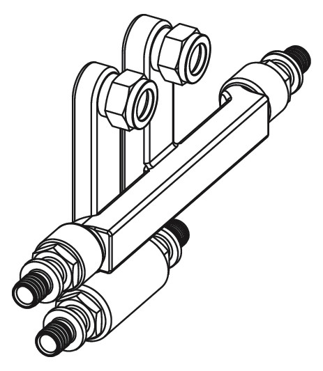 TECE SLHK-Anschlussgarnitur TECEflex 16 x 15 Cu x 16 mm, für Verbundrohr, Messing, vernickelt