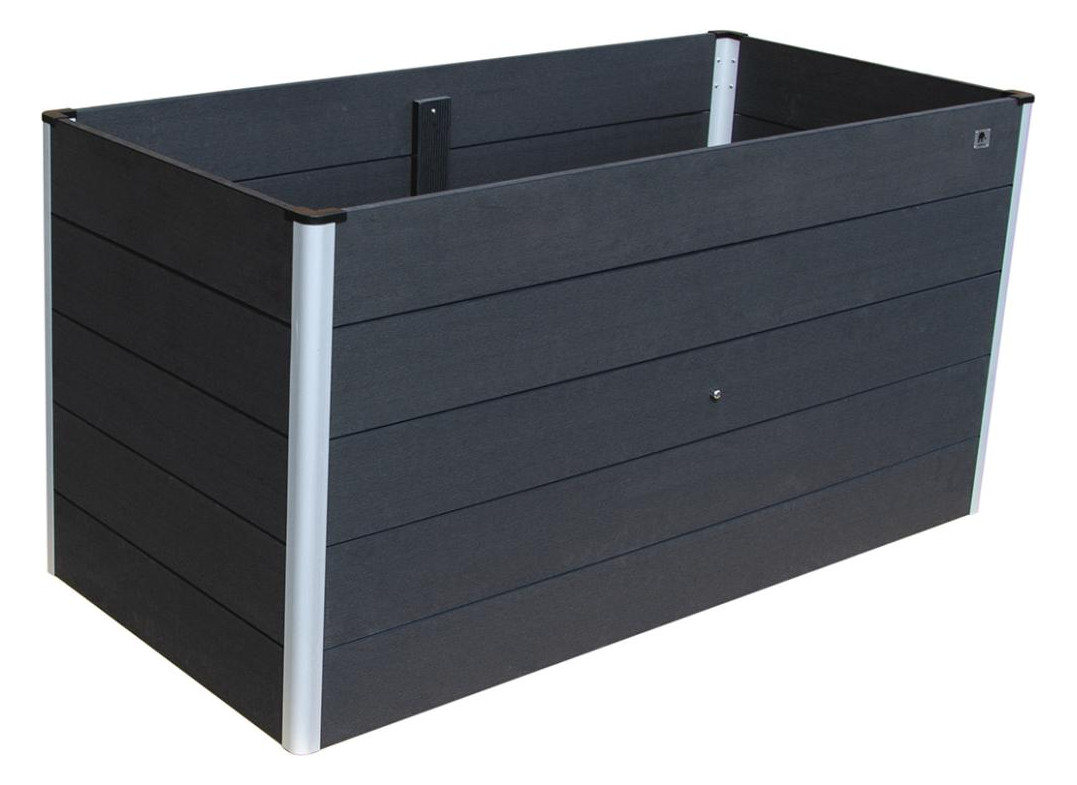 Bild ERNA WPC-Hochbeet 150x70x75cm, ca. 780L inkl. Montagematerial, ANTHRAZIT Kartonv - n.a.-0