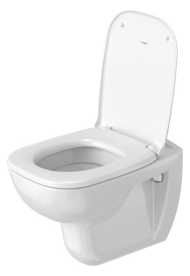 Duravit WC-Sitz D-Code Compact ohne Absenkautomatik, Scharniere Edelstahl, weiß