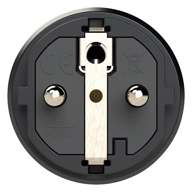 Bild Schutzkontaktstecker IP54 Vollgummi+Erdu ngss. 16A / 250V AC / 3p (2P+E) - PCE-1