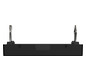 Zentralplatte USB sw einrasten m.Aufdr m.Beschr.Feld