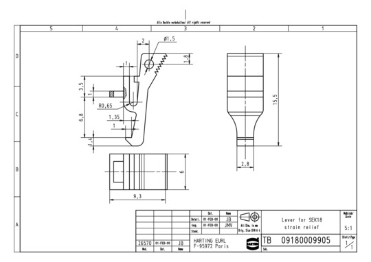 HART Rasthebel SEK18         09180009905 