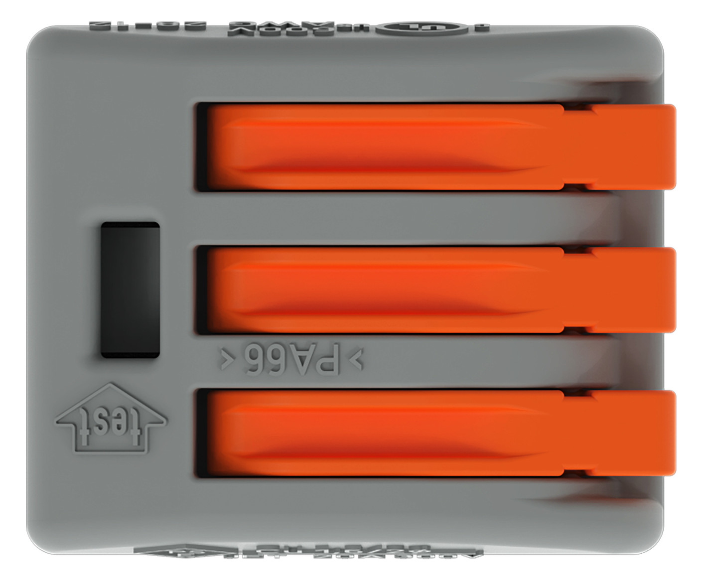 Steckklemme 3f 400V 32A Serie 222 lgr 0,08-2,5qmm m.BetätiHebel f.Massivleiter