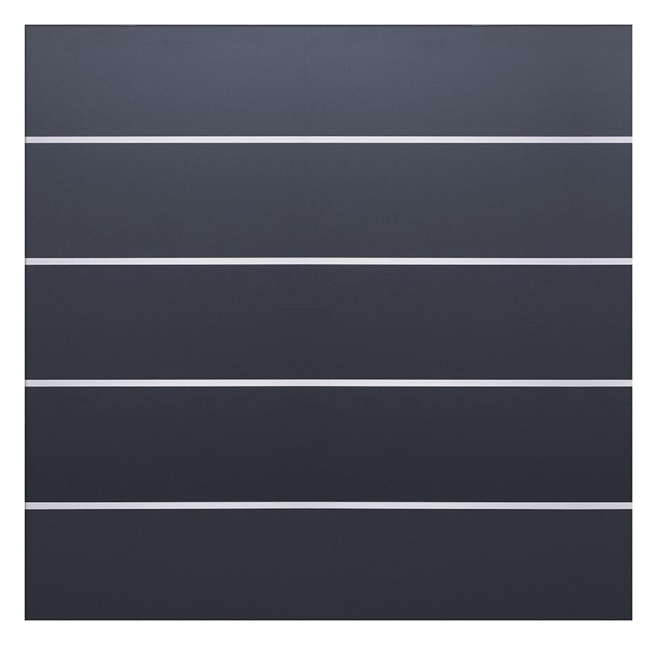 Bild FARÖ-Serie Zaunset 1792 x 1775 mm, 5 Zau nlamellen ANTHRAZIT HPL-Steckzaunsystem - n.a.-0