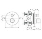 Ideal-Standard Fertigmontageset Ceratherm T 100 für UP-Badethermostat, Bausatz 2, eigensicher, magnetic grey