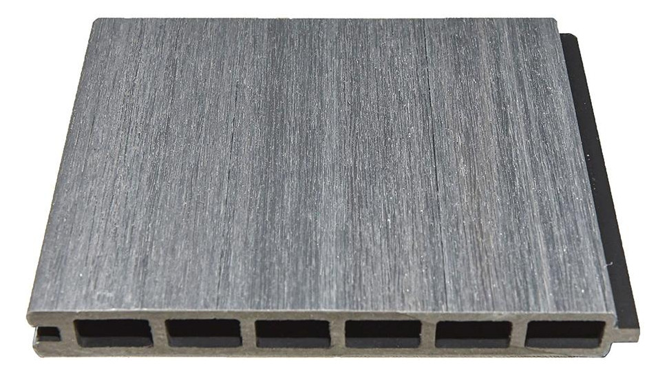 Bild ELSKOP-Serie Zaunlamelle 20x140x1790mm G RAU co-extrudiert WPC-Steckzaunsystem - n.a.-0