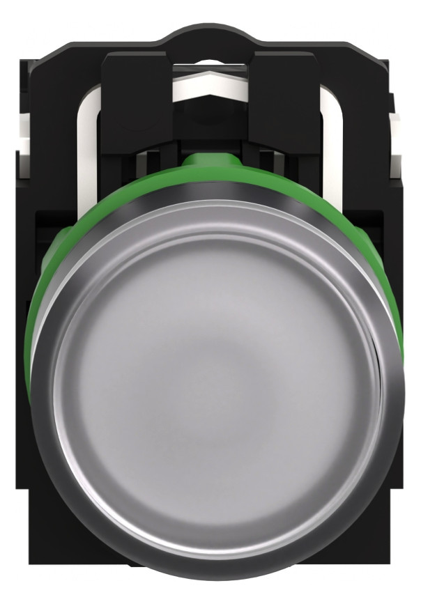 Drucktaster 1f ws rnd Ø22,5mm 1S 1Ö IP66 fl Geeignet für Beleuchtung Tastend