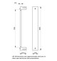 Sockelvorder-/rückseite H100xB800xT400mm ST f.Kabelrangier ws