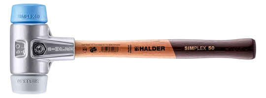 HALDER-Simplex-Schonhammer mit Alugehäuse 50 mm,...
