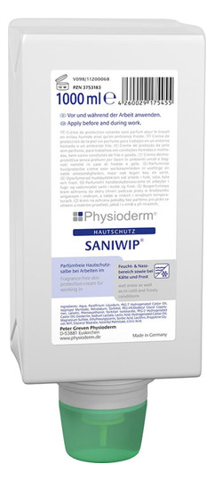 Physioderm-Hautschutzcreme SANIWIP - 1000ml