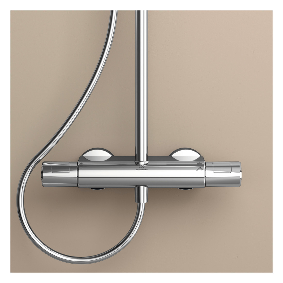Ideal-Standard Wrap-Over Ablage Ceratherm T für Duschsysteme, chrom