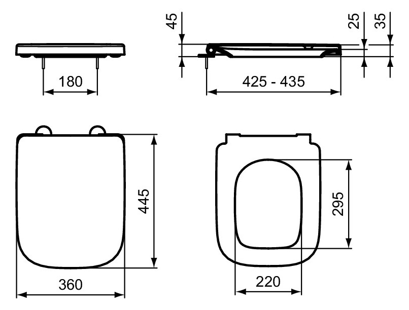 Ideal-Standard WC-Sitz i.life B Wrapover, Softclosing, weiß