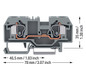 Reihenklemme 0,2-10qmm Serie 284 1Etage 2kl gr 57A Hutschiene TH35