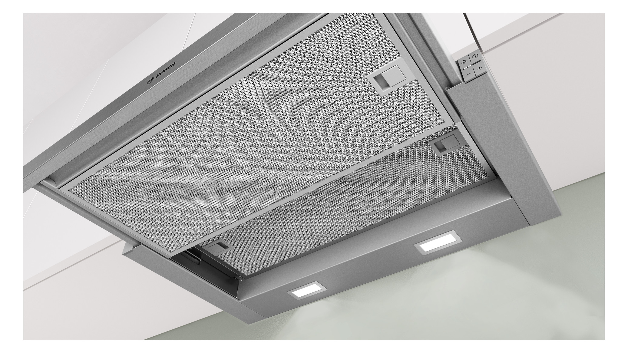 Dunstabzugshaube Flschirm 600mm si A LED 62dB 405cbm/h Ø120-150mm 4st Abl/Uml