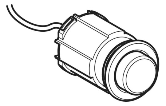 GE Drücker zu WC-Strg. mit pneumatischer Sp-Ausl. 1-Mengen-Sp. glanzverchromt