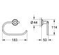 GROHE WC-Papierhalter Essentials Authentic ohne Deckel, verdeckte Befestigung, chrom