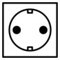 Schutzkontaktsteckdose IP anth Steckdosenelement