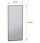 Rückwand ST 800mm RAL7035 pulverbesch