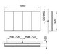 KEUCO Spiegelschrank Royal Modular 2.0 beleuchtet 160 x 90 x 16 cm, ohne Steckdose, Wandvorbau, 4 Türen