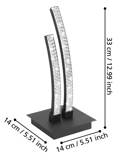 EGLO LED-Tischleuchte Schwarz/     99804 