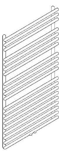 Bemm Elektro-Badheizkörper Cobo 1 676 x 601 mm, silbermetallic