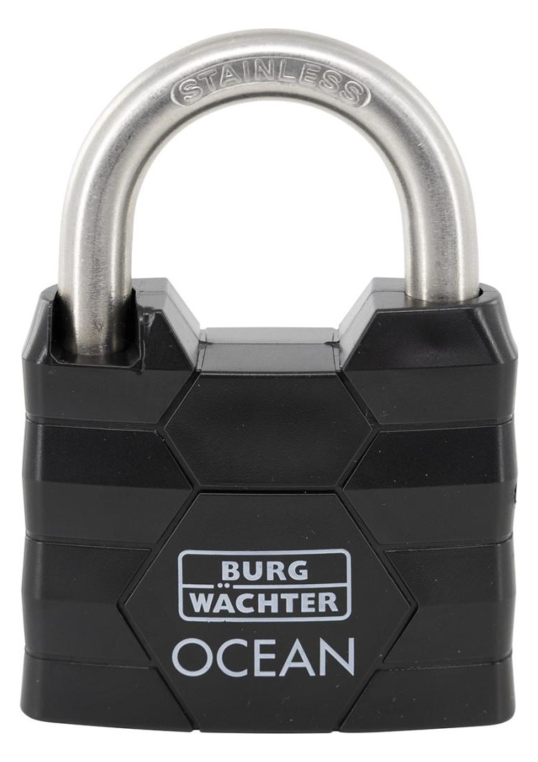 Bild Zylinder-Vorhangschloss Ocean 490 Ni 50 schwarz, verschiedenschließend - BURG WÄCHTER-0