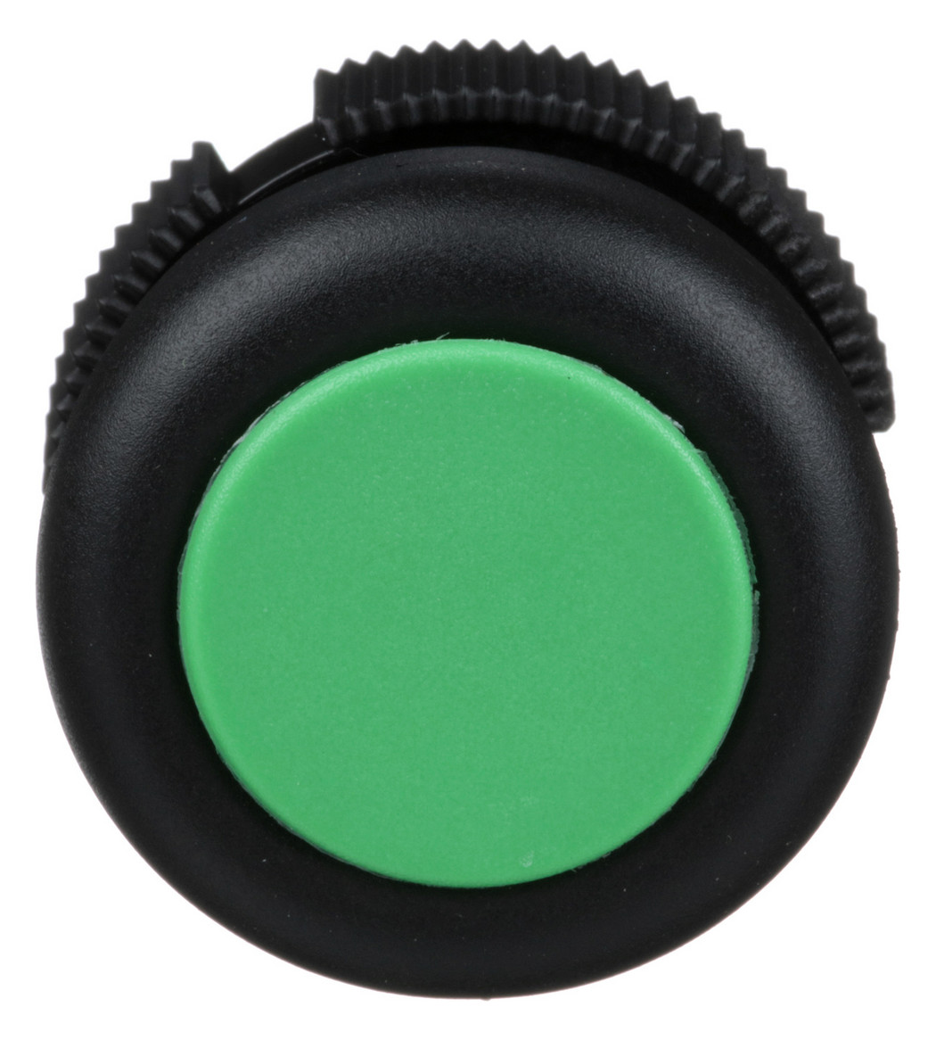 Drucktaster Front 1f gn Ø22,5mm rnd IP65 Tastend