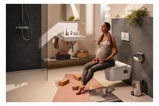 hansgrohe Waschtisch Xanuia Q 600x480mm, mit Hahnloch/Überlauf, weiß