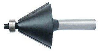 fortis-HW-Fasefräser mit 8mm-Schaft - 35,0x22,0mm,...