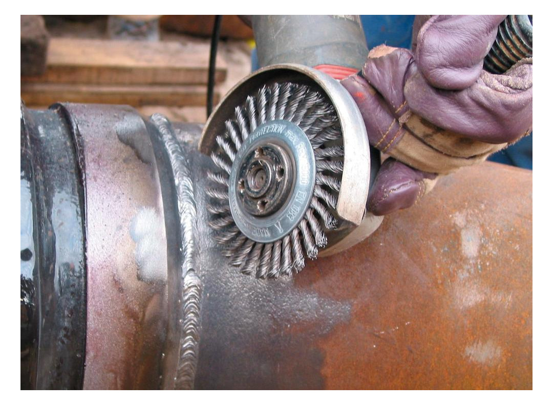 Bild Pipelinebürste Stahldraht 178x6mm gezopf t 0,5mm Lessmann-1