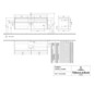 V&B Waschtischunterschrank Collaro 160x54,8x50cm, Waschtisch mittig, LED-Beleuchtung 12W, glossy white