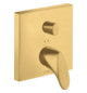 hansgrohe Fertigmontageset Axor Starck Organic UP-Wannen-Einhebelmischer, brushed gold optic