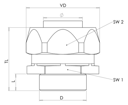 WISKA Schlauchverschraub. EMBMFS-C-10-16 