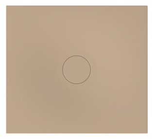 Bette Duschfliese BetteAir 1000 x 900 mm, greige, Rechteck, glasierter Titan-Stahl, mit Minimum-Täger