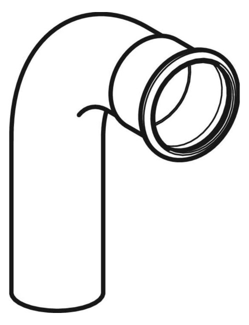 Geberit Gas-Bogen Mapress Ø 28 mm, 90Grad, mit Einschubende, Kupfer