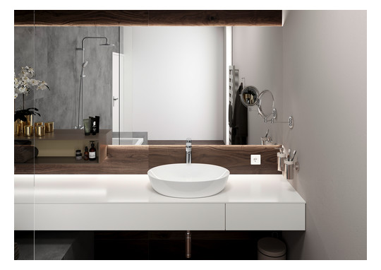 hansgrohe Waschtisch-Einhebelmischer 190 Vernis Blend mit Zugstangen-Ablaufgarnitur, chrom
