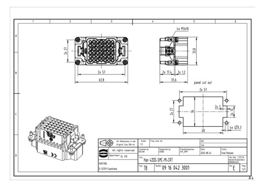 HART Steckereinsatz          09160423001 