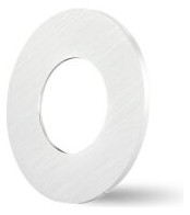 DOTLUX Zierring rund Alu gebürstet  3430 