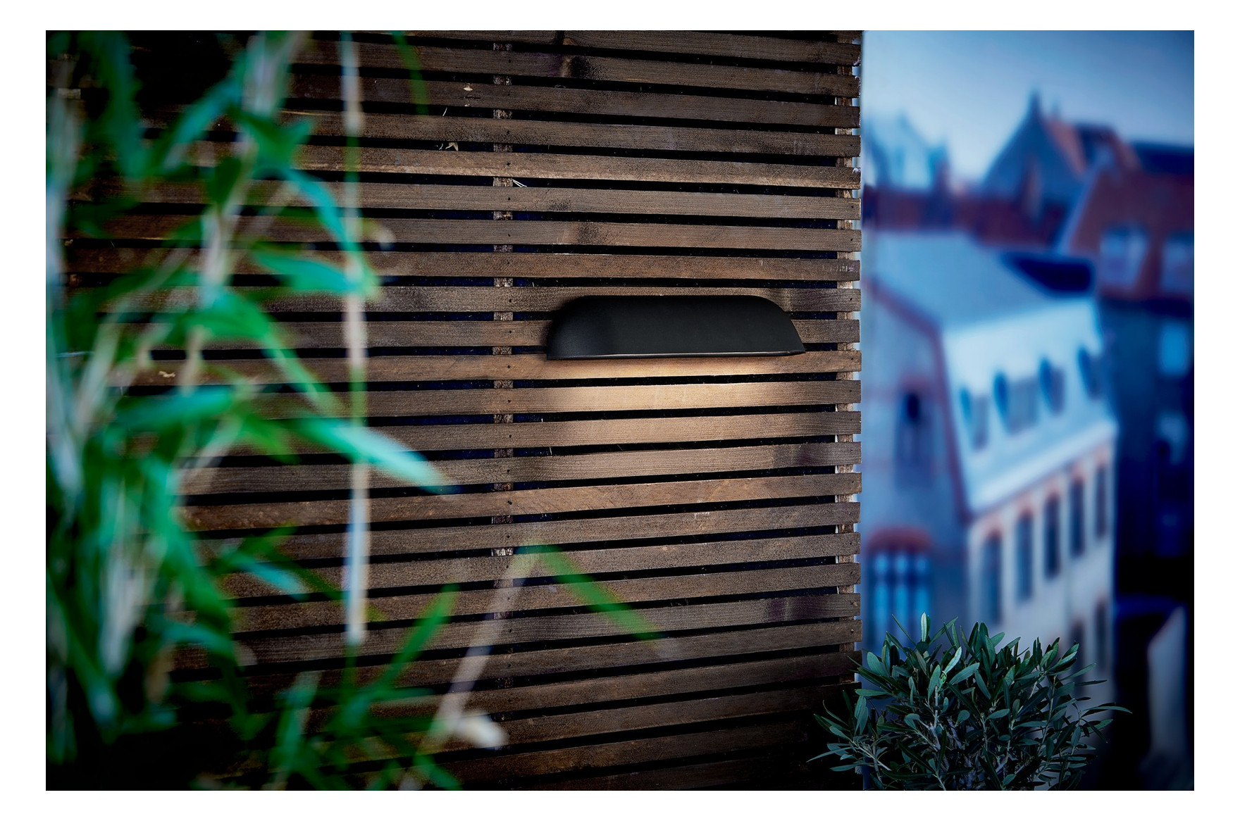 LED-Wandanbauleuchte Front 36 12W 3000K 850lm sw Konv IP44 68x360x68mm