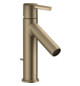 hansgrohe Waschtisch-Einhebelmischer 100 CoolStart Axor Starck Ausladung 103mm, mit Hebelgriff, Zugstangen-Ablaufgarnitur, brushed nickel