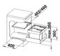 Blanco Abfallsystem FLEXON II 50/2 2 Behälter, mit Systemdeckel, 2x 19 l