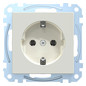 Steckdose 1f polws glz System M UP IP20