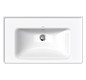 Duravit Möbel-Waschtisch D-Neo 80 x 48 cm, ohne Hahnloch, weiß WonderGliss, mit Überlauf, Hahnlochbank