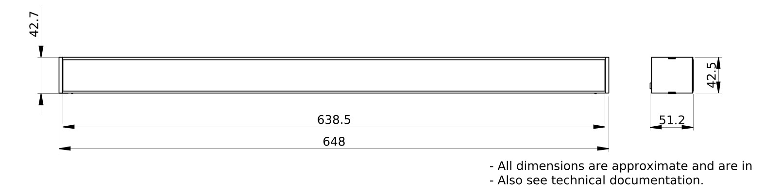 Schrank-Frontplatte 1HE B500xH50mm ST pulverbesch